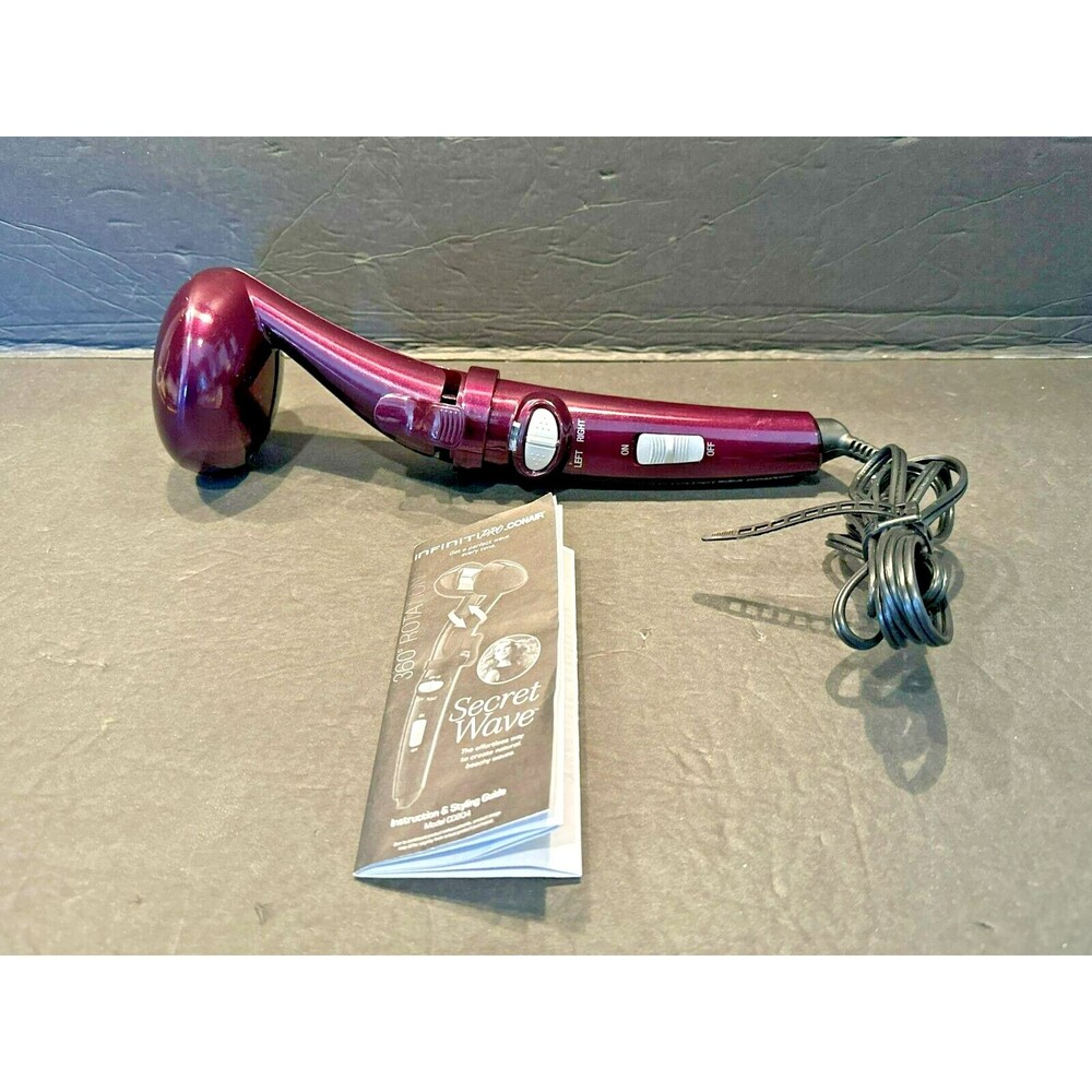 Infinity Pro by Conair Secret Wave 360° Rotation Model CD204 Purple Wave Iron